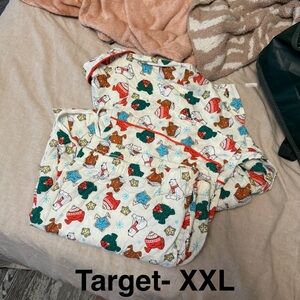 Target White and Red Pajamas Festive Intimates Sleepwear